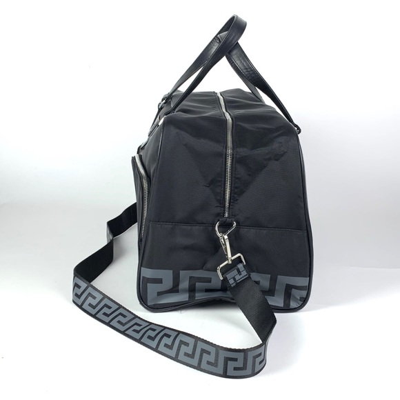 Versace Parfums Black Duffle Travel Overnight Bag - Picture 3 of 8